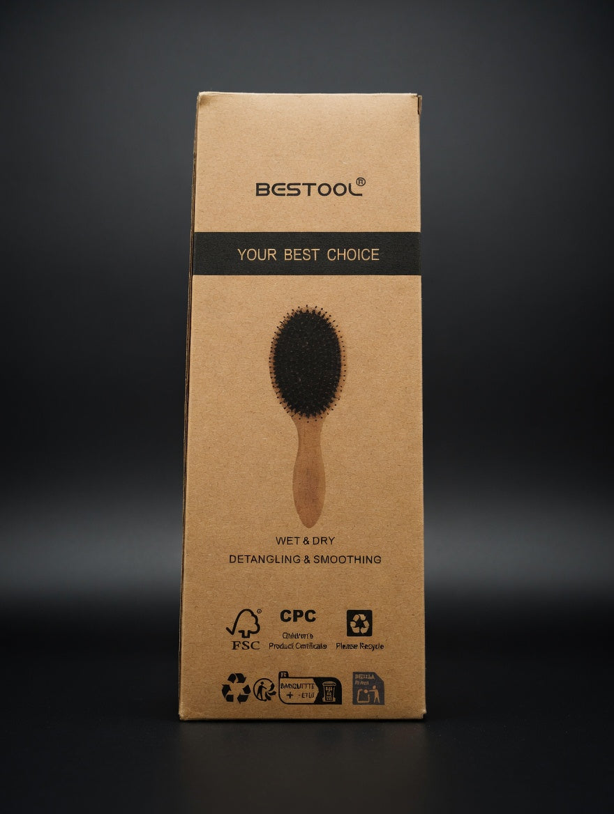 Bestool Boar & Nylon Bristle Detangling Hair Brush by below retail uk