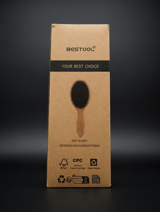 Bestool Boar & Nylon Bristle Detangling Hair Brush by below retail uk