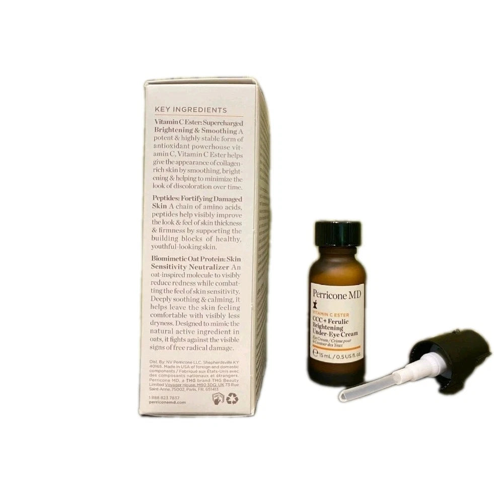 Perricone MD Vitamin C Ester CCC + Ferulic Under Eye Cream 0.5oz by below retail uk