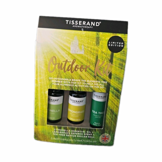 TISSERAND AROMATHERAPY Outdoor Forest Kit  3x 9ml Citronella Lemongrass Tea Tree