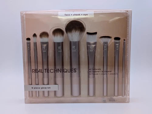 Real Techniques Au Naturale Glow 9-Piece Makeup Brush Kit by below retail uk