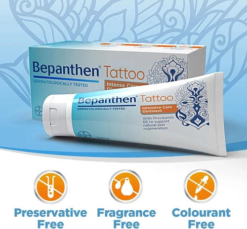 Bepanthen Tattoo Intense Care Ointment - 50g with Provitamin B5 by below retail uk